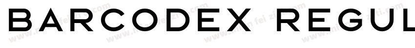 BarcodeX Regular字体转换